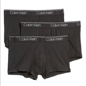 Calvin Klein microfiber low rise trunk.